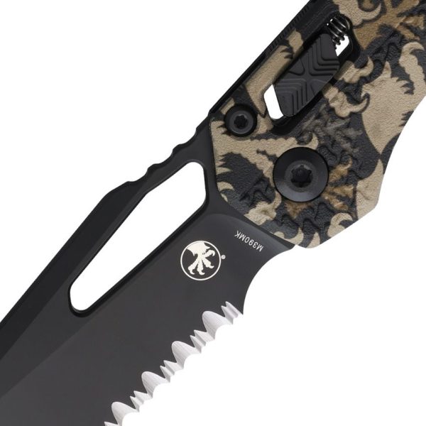 Microtech MSI Ram-Lok PS Claw Camo Partially Serrated