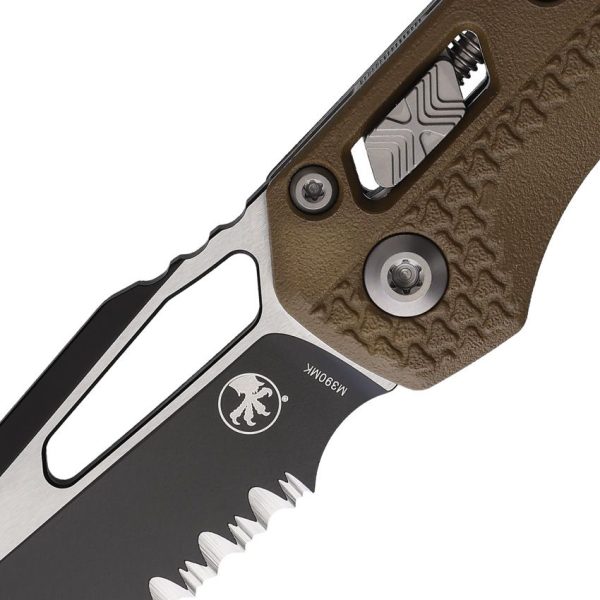 Microtech MSI Ram-Lok Dark Earth PS Partially Serrated