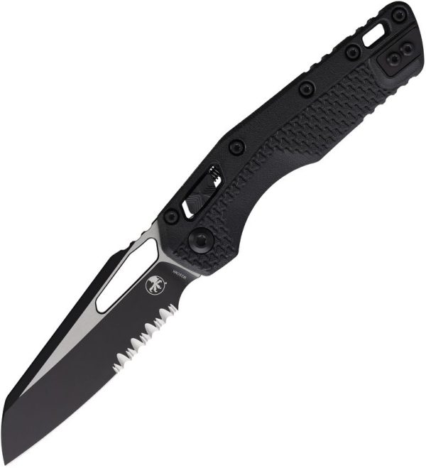 Microtech MSI Ram-Lok Black - Partially Serrated M390MK