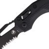Microtech MSI Ram-Lok Black - Partially Serrated M390MK