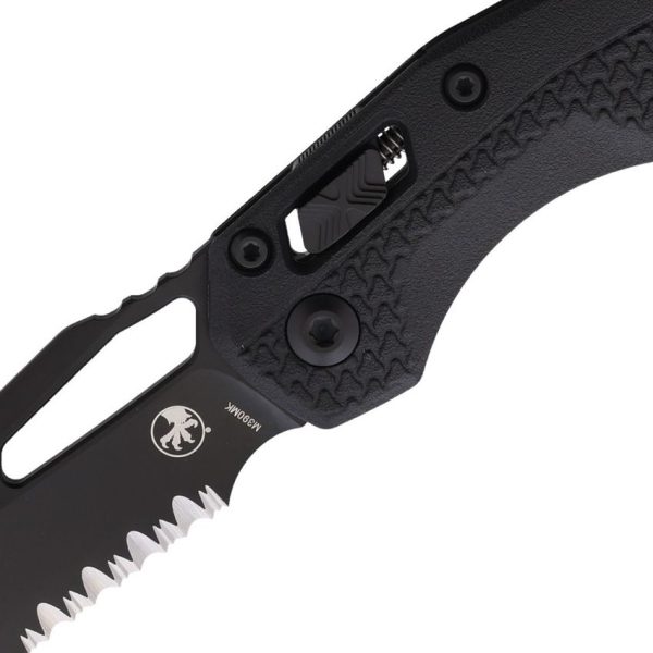 Microtech MSI Ram-Lok Black - Partially Serrated M390MK
