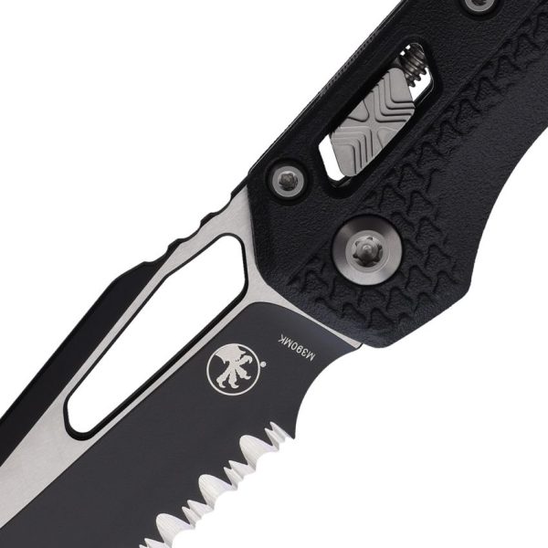 Microtech MSI Ram-Lok Black FS - Full Serrated M390MK