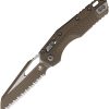 Microtech MSI Ram-Lok Tri Grip 3.75" Dark Earth Folding Knife