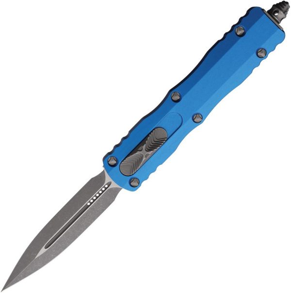 Microtech Dirac D/E OTF Auto - Blue Apocalyptic M390