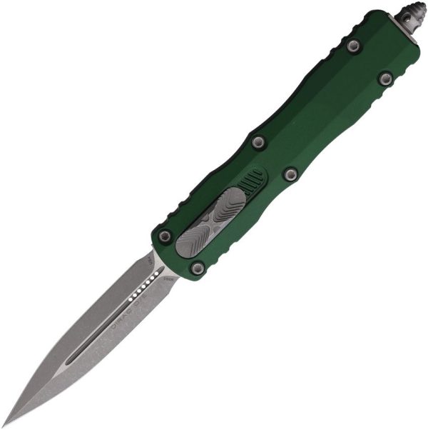 Microtech Dirac D/E OTF Auto - Emerald Green M390
