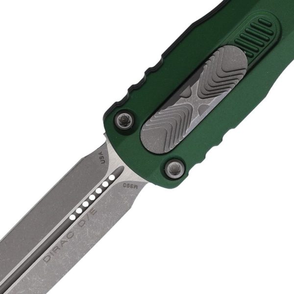 Microtech Dirac D/E OTF Auto - Emerald Green M390