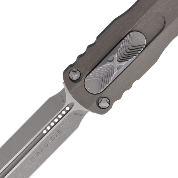 Microtech Dirac D/E OTF Auto - Gray Apocalyptic