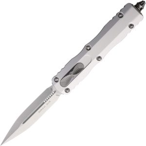 Microtech Auto Dirac D/E OTF Stonewash Silver