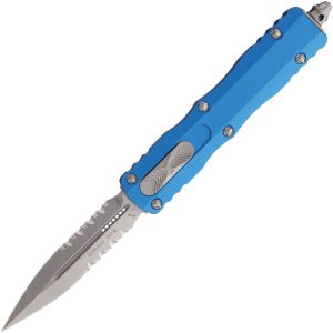 Microtech Auto Dirac D/E OTF Stonewash Blue