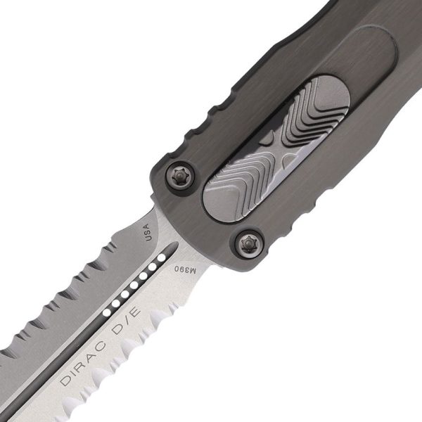 Microtech Auto Dirac D/E OTF M390 Stonewash Gray