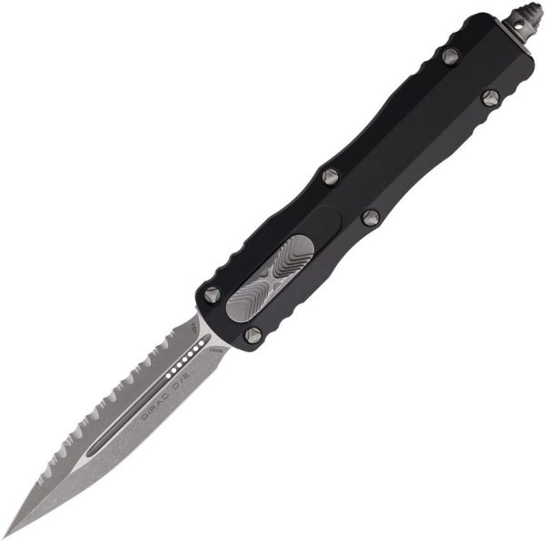 Microtech Auto Dirac AP OTF M390 Black Serrated