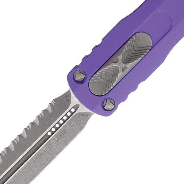 Microtech Auto Dirac D/E OTF Purple Apocalyptic Dagger