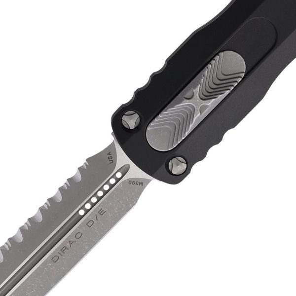 Microtech Auto Dirac AP OTF M390 Black Serrated