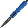 Microtech Dirac D/E OTF Auto Folding Knife 3" Double Edge Blue
