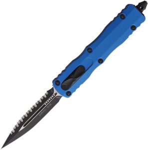Microtech Auto Dirac D/E OTF Blue Serrated