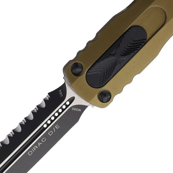 Microtech Auto Dirac D/E OTF OD Green Serrated