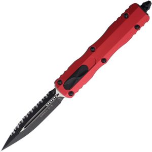Microtech Auto Dirac D/E OTF Red Serrated