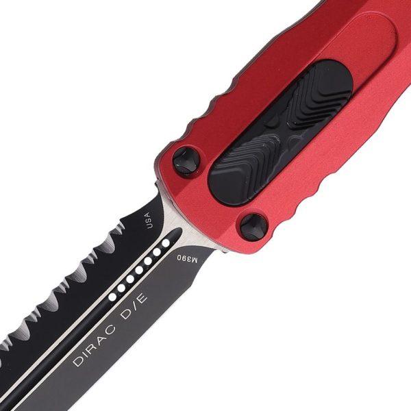 Microtech Auto Dirac D/E OTF Red Serrated
