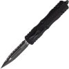 Microtech Dirac D/E OTF 3" Black Serrated Dagger Folding Knife