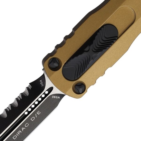 Microtech Auto Dirac D/E OTF Tan Serrated