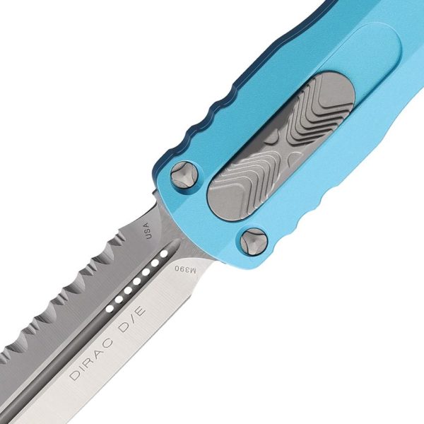 Microtech Auto Dirac D/E OTF Turquoise Serrated