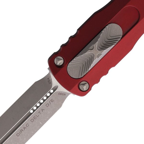 Microtech Dirac Delta D/E Automatic OTF - Merlot Handle