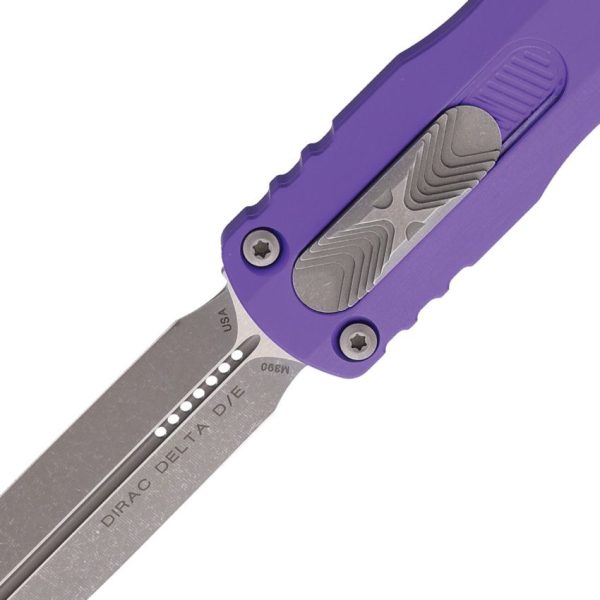 Microtech Dirac Delta D/E Automatic OTF - Purple Handle
