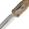 Microtech Auto Dirac Delta D/E OTF Brown Aluminum