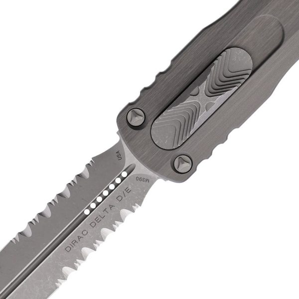 Microtech Auto Dirac Delta D/E OTF Gray Apocalyptic