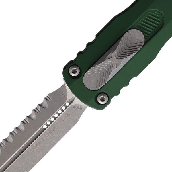 Microtech Auto Dirac Delta Emerald Green Handle