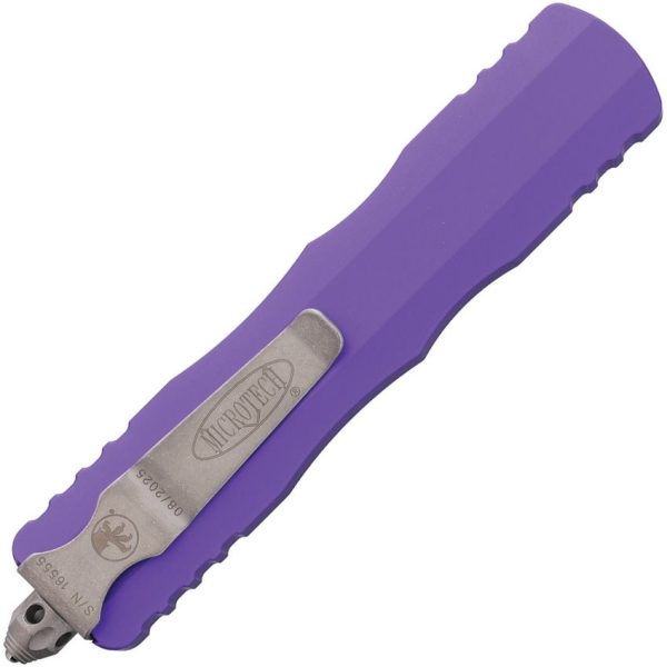 Microtech Auto Dirac Delta Purple Handle OTF
