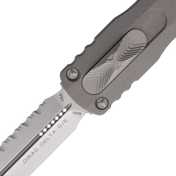 Microtech Auto Dirac Delta D/E OTF Gray Aluminum