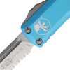 Microtech UTX-85 Auto OTF Turquoise Serrated
