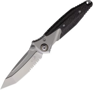 Microtech Socom Bravo Mini Partially Serrated Tanto - Titanium