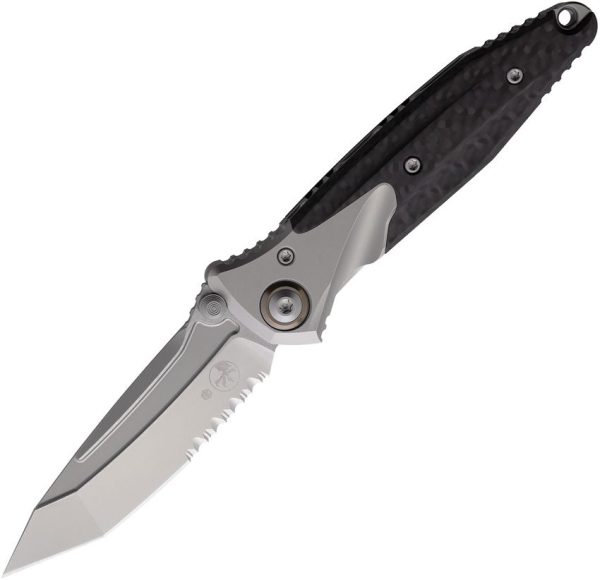 Microtech Socom Bravo Mini Partially Serrated Tanto - Titanium