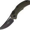 Microtech Auto Brachial OD Green Aluminum Curved