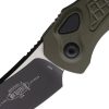 Microtech Auto Brachial OD Green Aluminum Curved