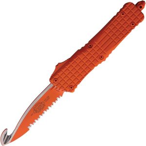 MCT6013CORHS.jpg Microtech Combat Troodon Rescue Auto - Orange