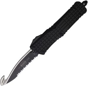 Microtech Combat Troodon Auto - Black Frag G10