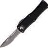 Microtech Hera OTF Automatic Folding Knife 3" Apocalyptic Blade Black
