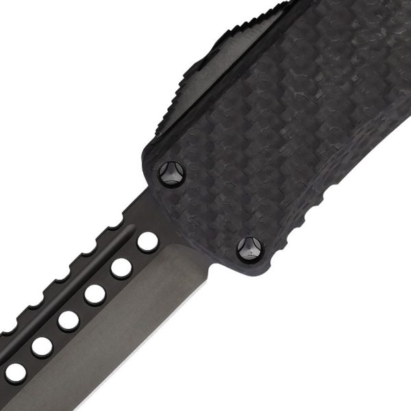 Microtech Auto Hera OTF Tanto - Carbon Fiber Shadow