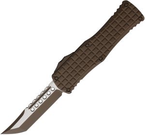 Microtech Auto Hera OTF Tanto - Brown Frag Handle
