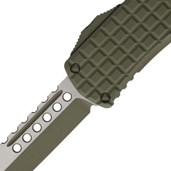 Microtech Auto Hera OTF Tanto - Green Frag Handle