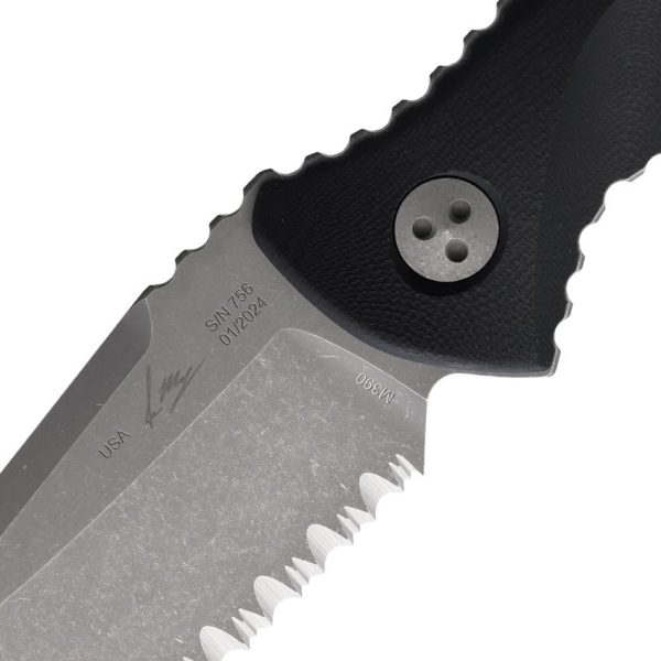 Microtech Socom Alpha Mini Warcom - Apocalyptic Carbon Fiber