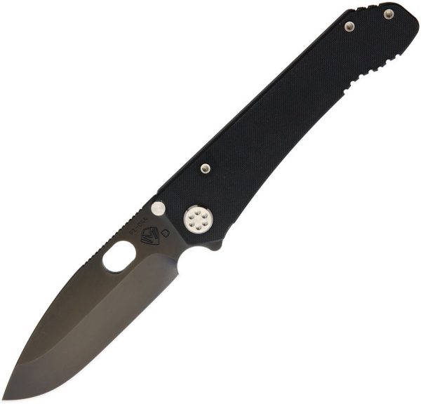 MD002DPQ08TM.jpg Medford Deployment Framelock Black D2 Folding Knife USA