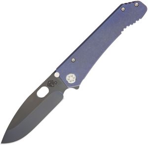 MD002DPQ37A2.jpg Medford 187 DP Framelock Folding Knife D2 Steel Blue Titanium
