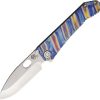 Medford 187 DP Framelock Tiger D2 Folding Knife Titanium