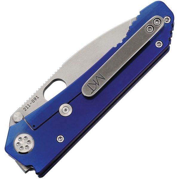 Medford 187 DP Framelock Blue Anodized Titanium