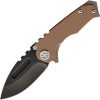 MD009SPD09TM.jpg Medford Micro Praetorian Framelock Folding Knife Brown