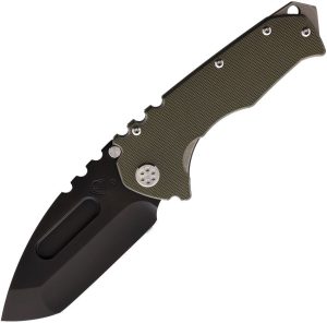 MD011SPT10TM.jpg Medford Praetorian G Framelock S35VN Tanto Folding Knife OD Green